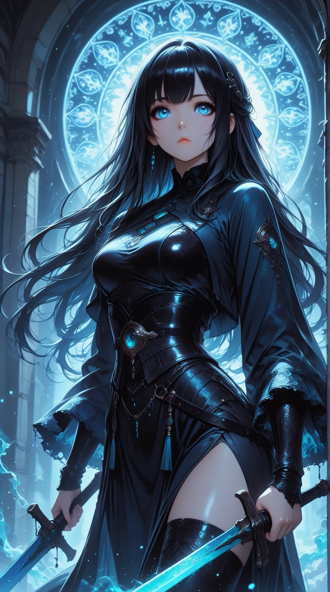 absurdres, RAW photo, extremely delicate and beautiful, masterpiece, Best Quality, ultra high resolution, 32k, hyperrealistic, ultra-detailed, perfect anatomy, anatomically correct, perfect figure, Perfect Style, Perfect balance, super Detailed skin, in her 30s, very Slim body, narrow waist, very small head, very small face, delicate facial features, handsome detailed woman, very detailed eyes and face, realistic face proportions, Realistic beautiful face, Realistic beautiful eyes, tearful mole, earring, big tits, full body shot, medium hair, outdoor, grim reaper, hooded robe, dark scythe, school_uniform, blazer, shirt, skirt, tie, (Destroyed place:1.2),