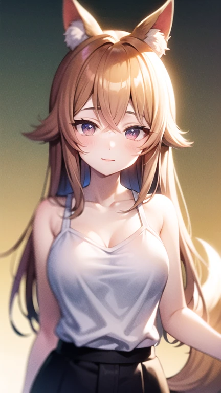 close-up view of a girl, white long dress, walking, at day, best lighting and shadow, amazing quality, very beautiful color, delicate face, cinematic lighting, by sage joh,blonde,20 years old,angry,cleavage,sleeveless
