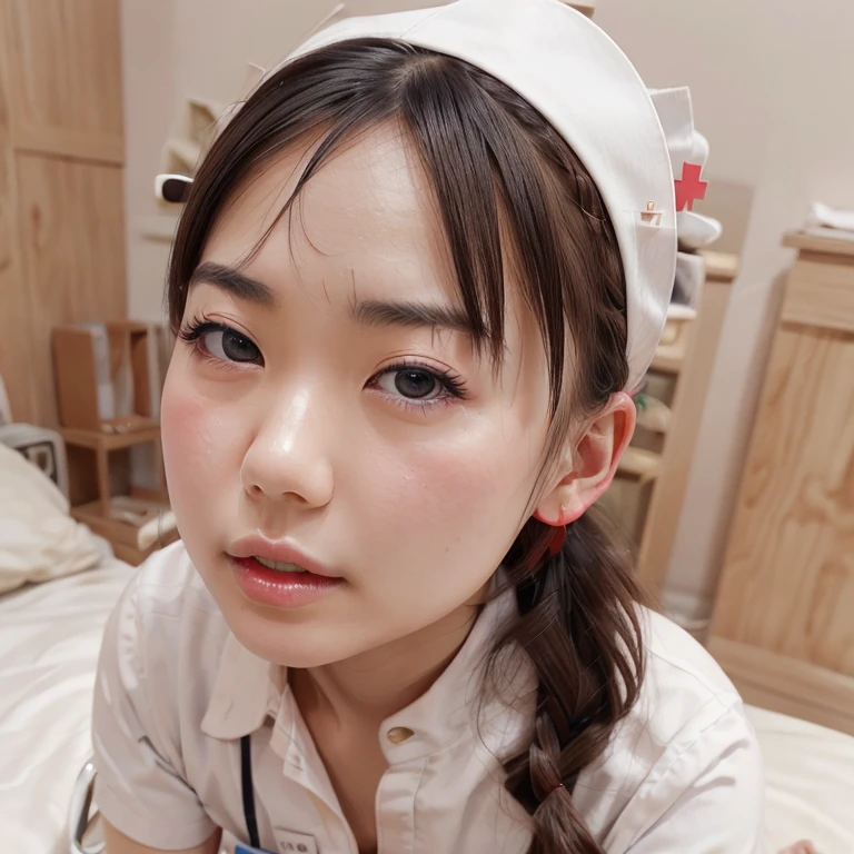 masterpiece, highres,high-resolution,4k, 4l,4k portrait, 8k,8k portrait,unity 8k wallpaper, extremely detailed CG,unity 8k wallpaper,realistic, RAW photo, real person,
portrait photography,photorealistic,shiny skin,detailed skin, (best quality, Ultradetailed:1.2),very young ,kawaii girl,teen ager, <lora:photo-nosehookv1:0.65>(((upper body))),live stage,(head,shoulder,bust,waist,belly,hip)smile,teeth,stand up,(((big eye))),((((lighting face)))), <lora:Cute Asian Face:0.4>((((white nurse suit))))(((hospital room)))((short hair))close mouth,smile,