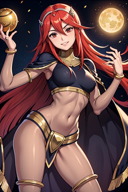 Aur-Urah, the Light Fairy, red hair, aura, big breast