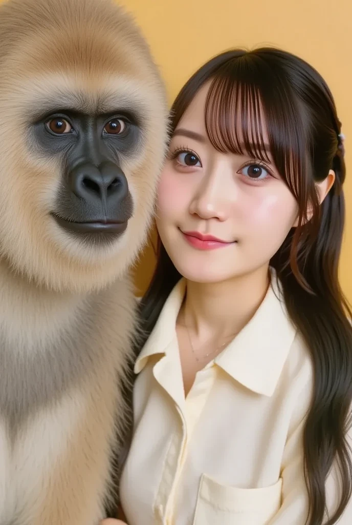 arafed woman with long black hair and a stuffed animal, disney photo realistic, photorealistic disney, style of disney animation, her skin is light brown, in the style of Disney Pixar, disney character, 8k selfie photograph, south east asian with round face, Ruan cute vtuber, Anime girl in real life, young cute wan asian face
