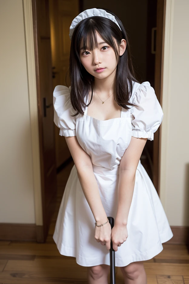 Maid clothes, Medium Hair,