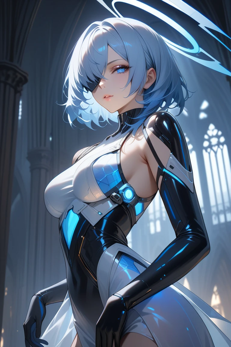 ((Highest quality)), ((masterpiece)), (detailed:1.4), 3d, detailedな筋肉のリアルなmasterpieceを持つカメラを見ている美しいサイバネティックガール, Beautiful cyberpunk woman image,High resolution (High Dynamic Range),Ray Tracing,NVIDIA,Super Resolution,Unreal 5,Scattered beneath the surface,PBR Texturing,Post-processing,Maximum clarity and sharpness,Multilayer Texture,Albedo and Specular Maps,Surface Shading,Accurate simulation of light-matter interactions,Perfect Proportions,Octane Rendering,Two-tone lighting,wide aperture,Low ISO,White balance,Three-part method,8K RAW, Active Pause, Action pose, Gold Parts, fringe, Short-haired,(A faint smile), ((Very elegant)), ((Very luxurious)), ((I'm in the large bath))(From below),masterpiece,8k,(Silicone Skin), ((In-focus photo)), ((Focused photos)), ((People are not blurred)), 4K,Silver Hair、Attractions、A beautiful high-contrast iridescent bikini、sprawl ,Heart symbol,(Glowing Skin、Pink and blue light source),huge , ((Heavy breathing:1.3)), , Little devil smile, From belowのアングル、、throw、((Illuminated by neon and black lights)))、Dancing、((Two perfect hands))、((Perfect Five Fingers))、