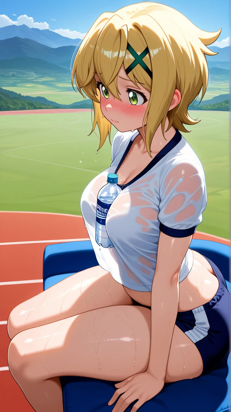 nsfw,hentai,bitch,((Perverted scenes of men and women having sex)),Highest quality, Great quality, 16K, Unbelievably absurd, Very detailed, 2.5D, delicate and dynamic, (Makoto Kino),blue sky, Small face, Very delicate facial expressions, Delicate eye depiction, Very fine hair, (One man and one female), erotic, Sexy Woman, Muscular, Race Queen, Height: 175cm, Big companies go bankrupt, Light brown long hair,ponytail、 Sexy long legs, Glowing Skin, , 派手なRace Queenのコスチューム,Green tops,Exposed nipples、 Green tight skirt, White Leather Long Boots, Auto Racing Track,1990s \(style\),、(F-cup beautiful breasts)、tall、Sweating all over the body、vapor、(sex),(Exposed male genitalia)Beautiful big breasts、A face writhing in pleasure、Sweaty,((Perverted scenes of men and women having sex)),Cinema Lighting, (完璧なGlowing Skin:0.6),Always high quality CG Unity 8K wallpaper