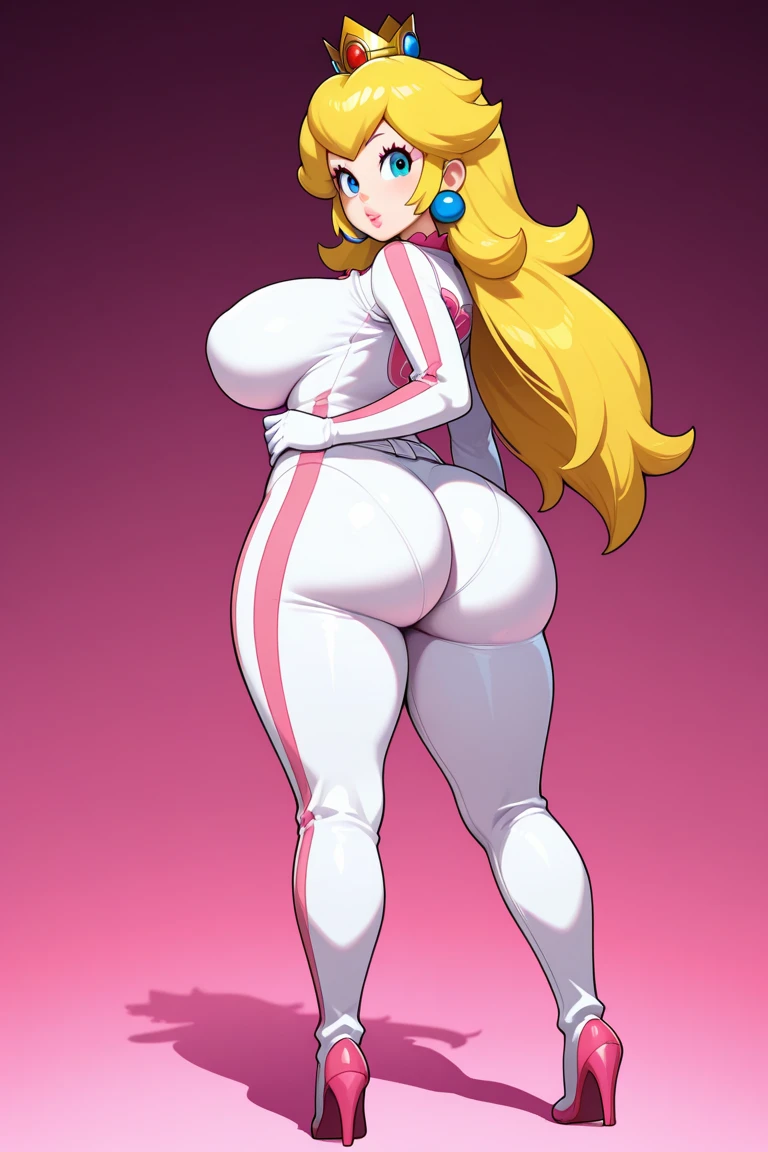 1woman, 1girl, solo woman, 1 person, single person, woman with a ((PINK)) sleeveless turtleneck sweater and short ((PINK)) skirt, full body portrait, girl fanart, !!full body portrait!!, fullbody portrait, full body character portrait, full-body character portrait, detailed full body portrait, character full body portrait, full body illustration, anime full body illustration, anime style character, blonde hair, hairstyle: Pigtails white thighhigh socks, green eyes, freckles, ((GOLD)) hoop earings, ((no item in hands)) ((ECCHI)) ((LEWD)) ((naughty)) ((Showing skin)) ((Showing chest)) ((Open chest)) ((nsfw)) ((Closed left fist))