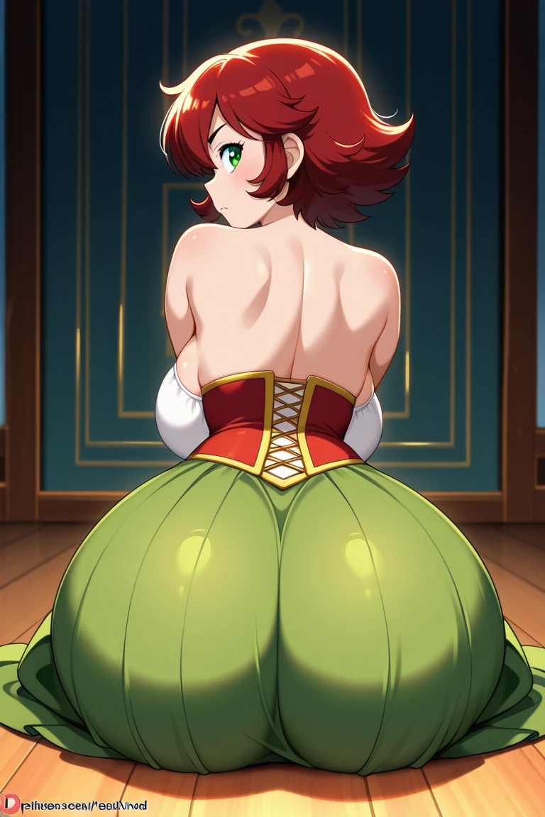 Garota anime em uma floresta escura com olhos vermelhos e uma espada, trending on artstation pixiv, 8k arte detalhada de alta qualidade, intrincado estilo cgi anime ornamentado, protagonista feminina 👀 :8, com olhos vermelhos brilhantes, Anime Art Wallpaper 4K, Anime Art Wallpaper 4K, arte de anime digital detalhada, estilo anime 4K, 8k octae renderizar foto, (arched back, Appearance from behind, round ass:1.7)