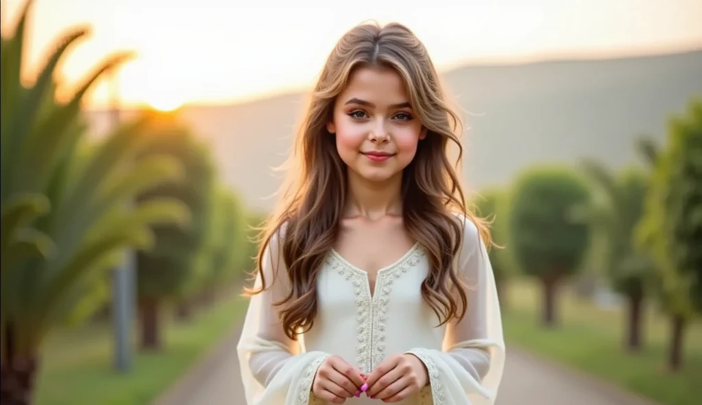 There is a young woman with long hair and a flower on her head, menina jovem bonito, menina jovem bonita, menina bonita, menina bonito, lindo bonito, bonito bonito, menina muito bonita, Ukrainian girl, lindo modelo jovem, menina bonito, modelo bonito da menina, olhos azuis bonitos, lindos olhos grandes luz, bonito muito jovem, cabelos castanhos e olhos grandes