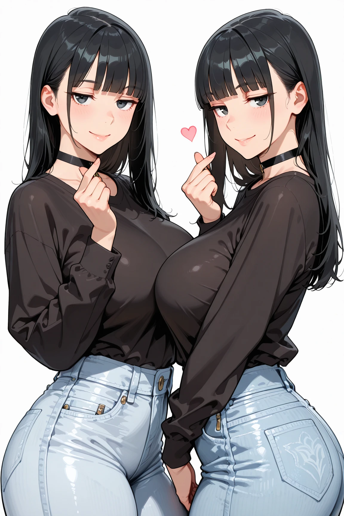 2heads, a short chubby woman with 2 heads. She has enormous fake augmented breasts. Her breasts are extremely circular and perky. She has long brown hair. She is wearing an unzipped colorful baggy hoodie with nothing underneath. She is outside in a village at night. She is wearing jeans. She has massive fake augmented breasts. She is smiling. She looks punky. She is blushing. Her breasts are extremely huge and circular.