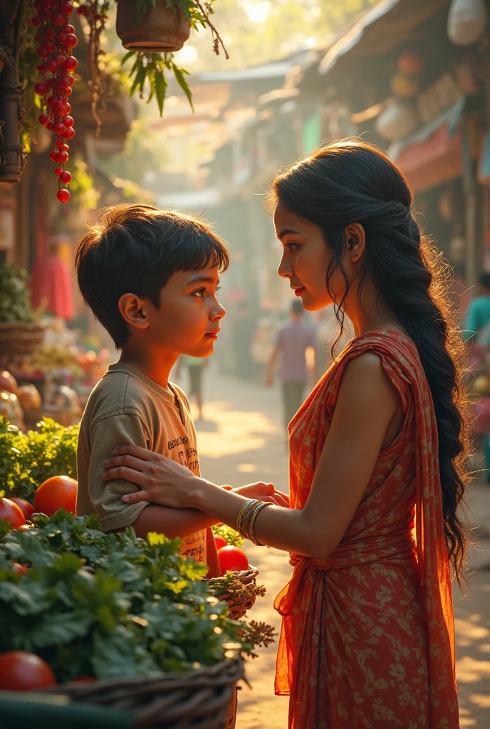 A indian sexy women shouted on a boy 