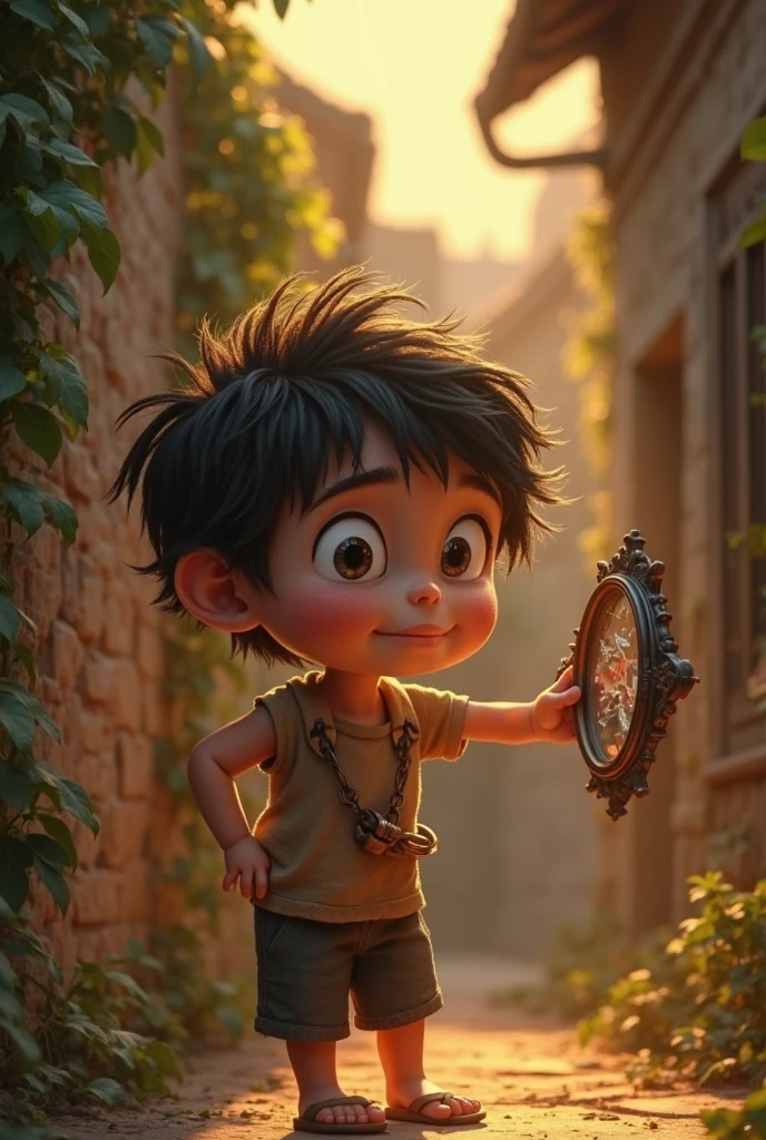 a child who is listening to a songwith music background