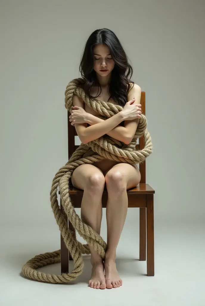 ((NSFW))、最high quality、high quality、masterpiece、wonderful、best image quality、8K、最High resolution、High resolution、realistic images、perfect details、deep contrast、high fidelity、perfect image、Close to reality、Realistic human body in every detail、Realistic skin in every detail、Realistic face in every detail、Realistic eyes down to the details、Realistic lips in every detail、Realistic teeth in every detail、Realistic ears down to the last detail、Realistic hair down to the last detail、Realistic arms down to the last detail、Realistic reproduction of every detail、Realistic fingers in every detail、(fine hands、thumb1reference4)、Realistic feet in every detail、Realistic breasts down to the last detail、Realistic areola in every detail、Realistic nipples down to the last detail、Realistic pussy down to the last detail、Realistic vagina down to the last detail、Realistic clitoris in every detail、Realistic anus down to the last detail、(((bondage、sadistic、slave、ticker、bondage拷問、crucifixion、sadomasochism、erotica、sensual)))、((beautiful japanese girl))、(japanese model)、((18 year old beautiful girl))、(black hair)、(random hairstyle)、((whole body))、((full nude))、((Breasts with nipples pointing upwards、Beautiful rounded bust))、((slim style、slender style))、(whole body光沢肌、Fair skin)、Detailed and realistic human body、detailed realistic skin、detailed realistic face、detailed realistic arms、detailed realistic fingers、Detailed realistic feet、((in a dark basement、Stone pavement with an eerie and cold atmosphere))、((crucifixionにされて(spread your legs wide))、((tied to a wooden torture chair(spread your legs wide))、((伝統的な日本のbondage))、((Traditional Japanese tortoiseshell binding))、((Traditional Japanese rope torture))、((Traditional Japanese torture style))、((Traditional Japanese tortoiseshell binding))、((hemp rope))、((woman tied with rope))、((亀甲bondage女))、((hemp ropeロープ(Bondage costume that cuts deep into your skin))、((tied up in a complicated manner with ropes))、((girl tied with rope))、((Bust Bondage(tied up to be milked))、((Crotch rope))、((There is a rope that goes back and forth between the crotches..(The rope digs deep into the pussy))、((whole body映像))、extreme close up