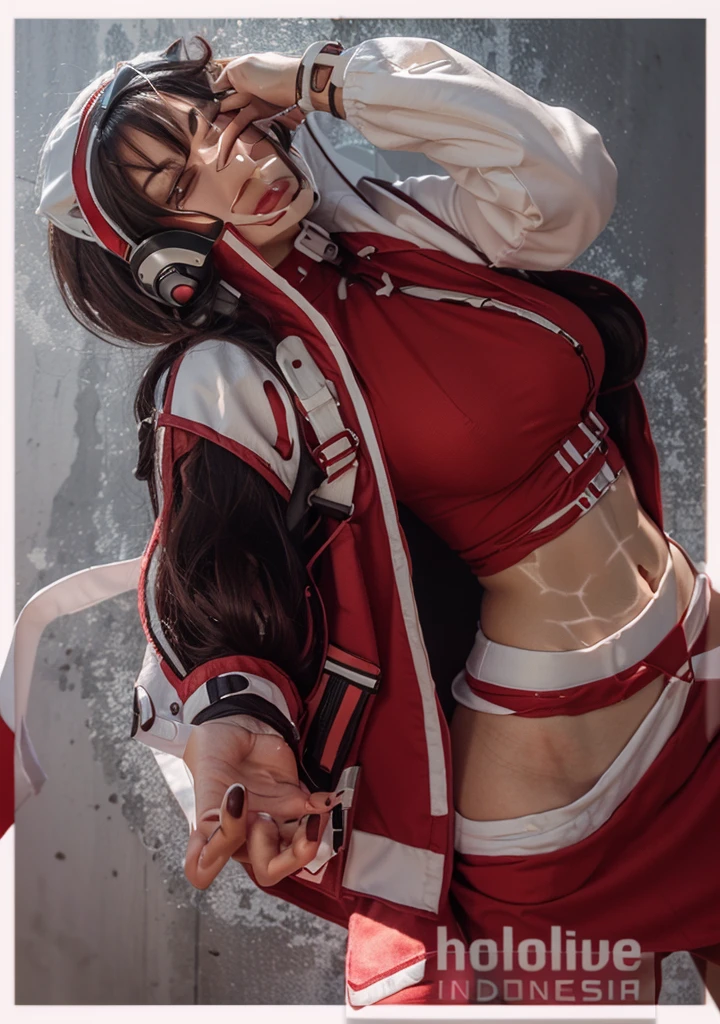 1girll，Black color hair，Twist braids，Qi bangs，red pupils，Round glasses，beauitful face，crisp breasts，Convex buttocks，in a white shirt，red necktie，Black suit，White heels，There are floating missile-launching weapons on the sides of the body，sci-fy，cyber punk perssonage，perfectly proportioned, Cinematic lighting, filmgrain, Fuji colors, lightand shade contrast, 8K, 巨作, Textured skin, Super detail, high detal, High quality, A high resolution,