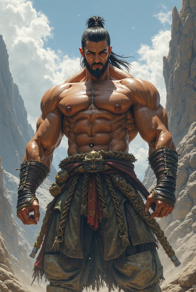 Ultra-high detail, high resolution, realistic: 1,37), hades, god de la mythologie grecque, god, beard, Muscle, powerful, dark sky, atmosphère sombre, omnipotent