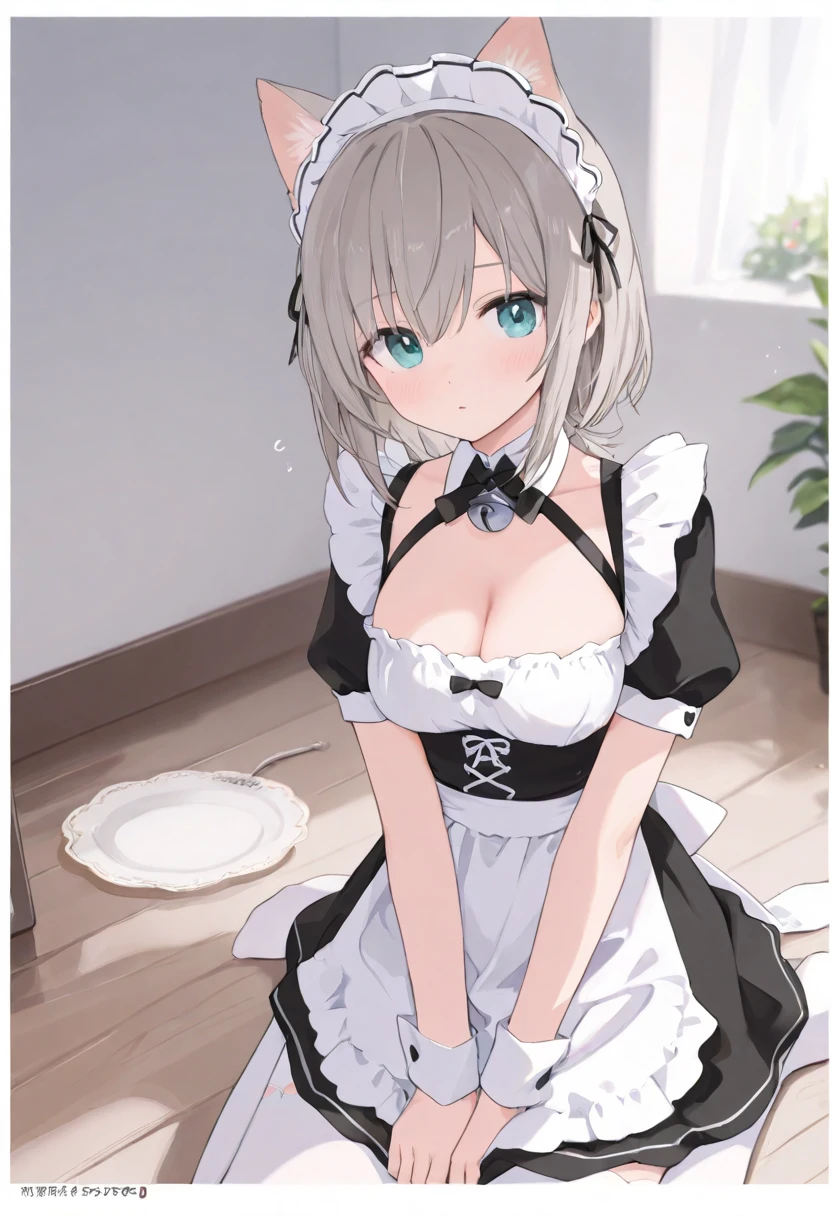 best quality，（Kawaii：1.1），（charming），（high resolution：1.2），Incredibly ridiculous resources：1.3，Incredibly beautiful illustrations，Charming woman ，Maid costume