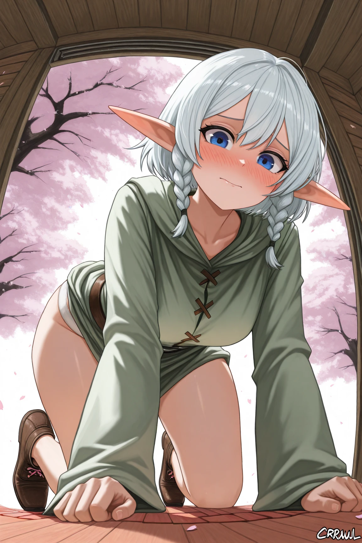(army on a cliff in front of a giantess breasts and face: 1.3), (army on a cliff in front of a giantess looking down on them), all fours, (:3), (nipples), big thighs, closeup breasts and face, mountains, cliffs, hills, (long landscape: 1.2), (from below view: 1.2), (very skinny: 1.2), big , (dungeon: 1.2), (goblin girl: 1.2), (green skin: 1.1), pointy ears, (tall mature: 1.1)