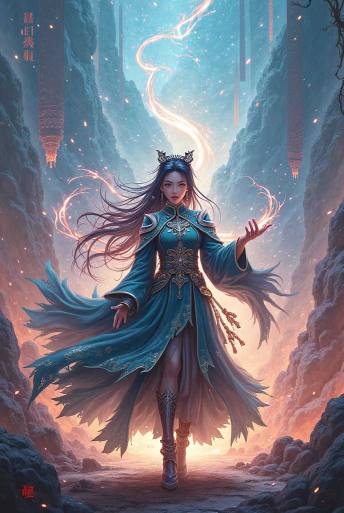 It depicts a young girl returning to the wizard.。
