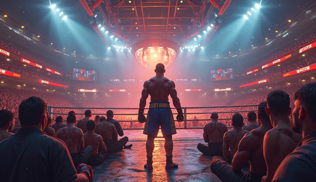 การออกแบบภาพ 3D ของนักมวยชายที่สวมกางเกงมวยและใส่นวม กำหมัดเพื่อเตรียมชก หน้าพระอารามวัดอรุณวราราม สามารถทำได้ตามขั้นตอนดังต่อไปนี้:
1. **สร้างโมเดลนักมวย**:
- เริ่มด้วยการสร้างรูปร่างของนักมวยโดยใช้ซอฟต์แวร์โมเดลลิ่ง 3D เช่น Blender, Maya, หรือ 3ds Max
- ตกแต่งรายละเอียดของร่างกาย เช่น กล้ามเนื้อ รูปร่างใบหน้า ต่อไปใส่เสื้อผ้าอย่างกางเกงมวยและนวม
2. **เพิ่มท่าทาง**:
- ใช้ท่าทางที่แสดงถึงการเตรียมตัวที่จะชก เช่น ยืนตรง กำหมัด และตั้งท่ากำลังจะชก เพื่อให้เห็นถึงความมั่นใจและพลัง
3. **สร้างพื้นหลัง**:
- โมเดลสร้างวัดอรุณวราราม โดยให้รายละเอียดต่างๆ เช่น พระปรางค์และโครงสร้างของวัด ซึ่งอาจจะใช้ภาพอ้างอิงจากวัดจริง
- กำหนดตำแหน่งของพระอารามในฉากและเพิ่มพื้นดินเพื่อให้การวางตำแหน่งดูสมจริง
4. **การจัดแสงและเงา**:
- ใช้แสงที่เหมาะสมเพื่อเน้นรายละเอียดของนักมวยและวัด สามารถใช้เงาเพื่อให้ภาพดูมีมิติมากขึ้น
5. **การตกแต่งและตามรายละเอียด**:
- เพิ่มวัสดุและพื้นผิว เช่น ผิวของนักมวย สไตล์ของกางเกงและนวม เพื่อทำให้ภาพดูสมจริงมากยิ่งขึ้น
- อาจจะเพิ่มรายละเอียดเล็กน้อย เช่น ผู้ชม หรืออุปกรณ์การชกมวยรอบๆ เพื่อเสริมให้ภาพดูเต็มมากยิ่งขึ้น
6. **การเรนเดอร์**:
- หลังจากเสร็จสิ้นการออกแบบ ทดสอบการเรนเดอร์ภาพเพื่อดูภาพรวมของงาน และทำการปรับแต่งตามความต้องการ
สุดท้ายเพื่อให้ผลงานเสร็จสมบูรณ์ สามารถเลือกใช้ซอฟต์แวร์การภาพรวมในลักษณะ 2D เพื่อให้ประสิทธิภาพสูงสุดก่อนนำไปใช้งานจริง