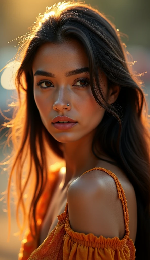 breasts big, hoop earings, tiger ears, gaping mouth, Textured skin, ultra HD,