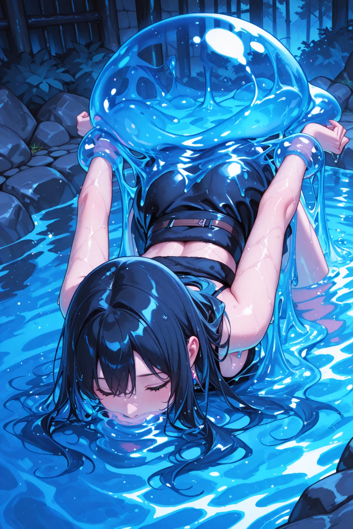 ((tanned young woman), ((short black hair, blue colored eyes,)), fine and clean smile, (( breasts showing, hardnipples, white panties cut in the ass and pussy)), (( moist vagina )), red lipgloss stick, (( facing the front, showing her wet and shaved pussy, looking at the camera)), Masterpiece artwork, high qualiy, back-illuminated)) (( with open legs ))