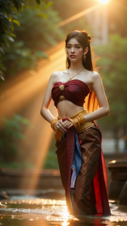 25 year old Thai woman opens her legs,, bare chest,,ผมหางม้า long hair,Floating up,)) black eyes,abdominal muscles, plump body, Chest 38 inches,Huge nipples overflowed., rift, morning sun, staring at the viewer, (sexy poses), ((facial details)), Double eyelids, 3D photography, 8k,Shot with the most advanced Fuji 45 camera.,000,000,000 pixels,  (digital painting, hdr, high contrast
สาวสวย ,Thai Women&#39;s Warriors, walking at thai measure, dynamic poses, Thai Chut Set, Strapless shirt, long hair,black eyes,abdominal muscles, plump body, rounded breast, (big breast:1.3), rift, morning sun, staring at the viewer, (sexy poses), ((facial details)), Double eyelids, finished, realistic, Masterpiece, Highest quality, lens flare, shade, old measure, measure, [[Chromatic aberration]], By Jeremy Lipking, By Antonio J.. Manzanedo, digital painting, hdr, high contrast
