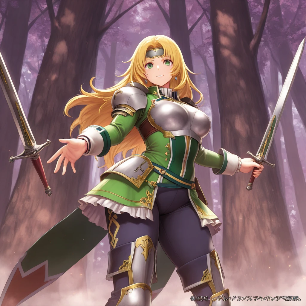 Sword art online leaf, she looks sexy in the hunt