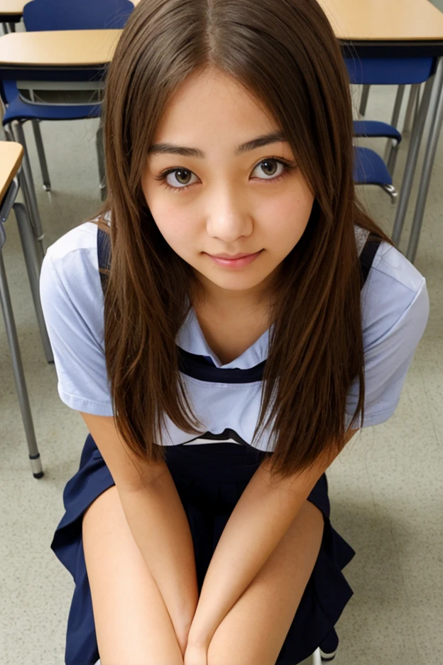 (photorealistic:1.4), best quality, masterpiece, raw 32k photo, (extremely detailed japanese beautiful girl), (extremely detailed eyes:1.2),(baby face), (cute face:1.2), ultra-detailed, ultra high res, amazing, BREAK,sitting,
(school uniform:1.5),detailed school girl, (disneyland:1.3), beautiful detailed girl, bangs, cute face, miniskirt((thigh))