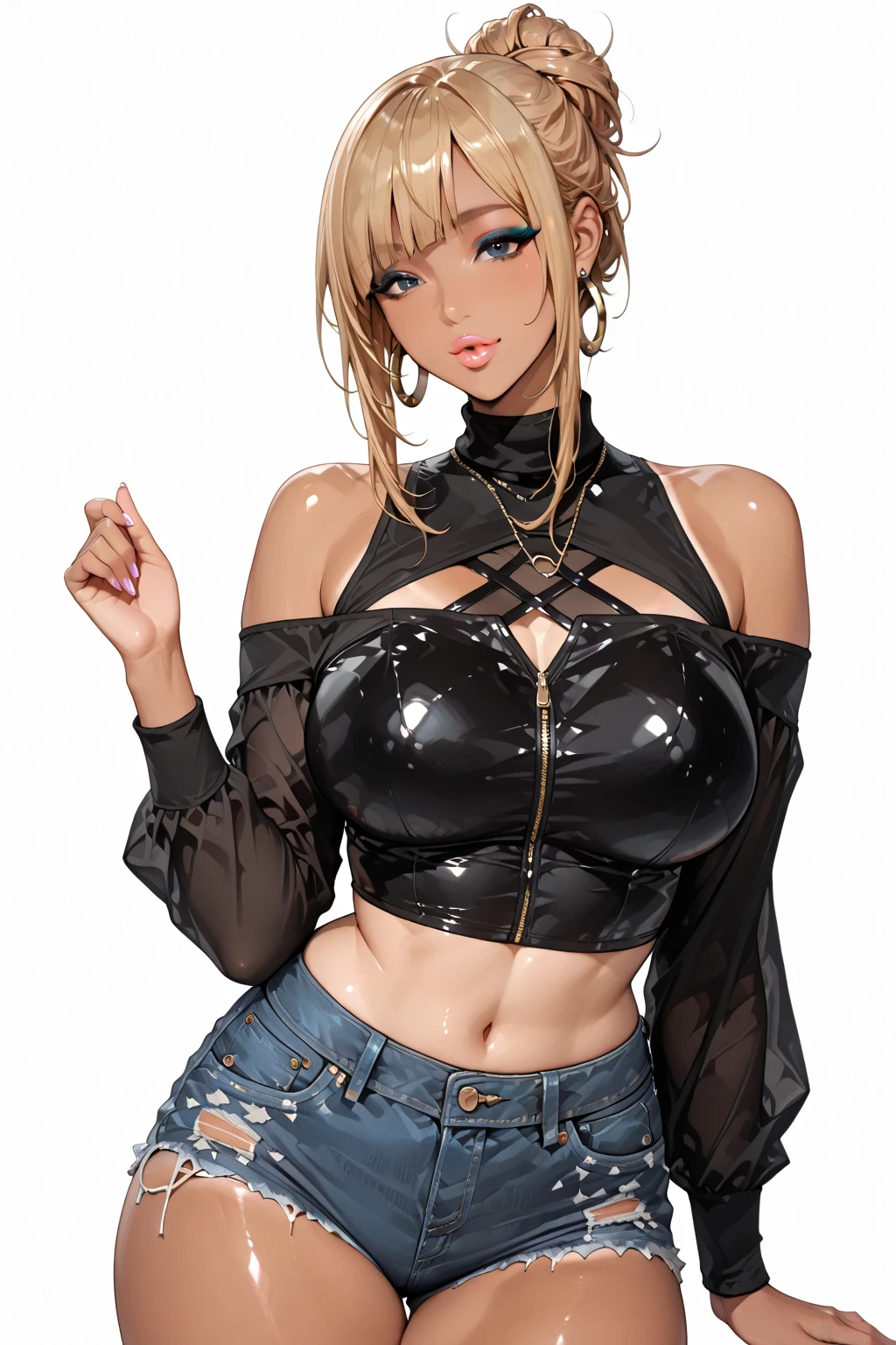 Top quality 4K Highest quality Kitagawa Marin Beautiful blonde hair A strong black man is behind Marin A strong black penis The black man is rubbing her breasts from behind Marin and two black men The black man has his penis between Marin&#39;s legs Heavy gal make-up Beautiful blonde hair with pink ends Beautiful straight hair that reaches her shoulders A slutty, slutty woman Completely naked Marin is wearing nothing Bukkake Whore Prostitute In heat Marin is surrounded by many penises Beautiful breasts Dirty tattoos all over Marin Dirty heart tattoo around Marin&#39;s crotch A lot of semen from Marin&#39;s crotch Marin is the man&#39;s pet Sex slave Cum urinal Obedient slave with a collar The man shows off his penis Beautiful pink nipples Marin is taken by a strong black man Marin has his penis forced all over her body The viewer is shown having sex while being taken by Marin becomes a fucking slut Marin has a lot of semen on her body. Marin is crushed by a man. 