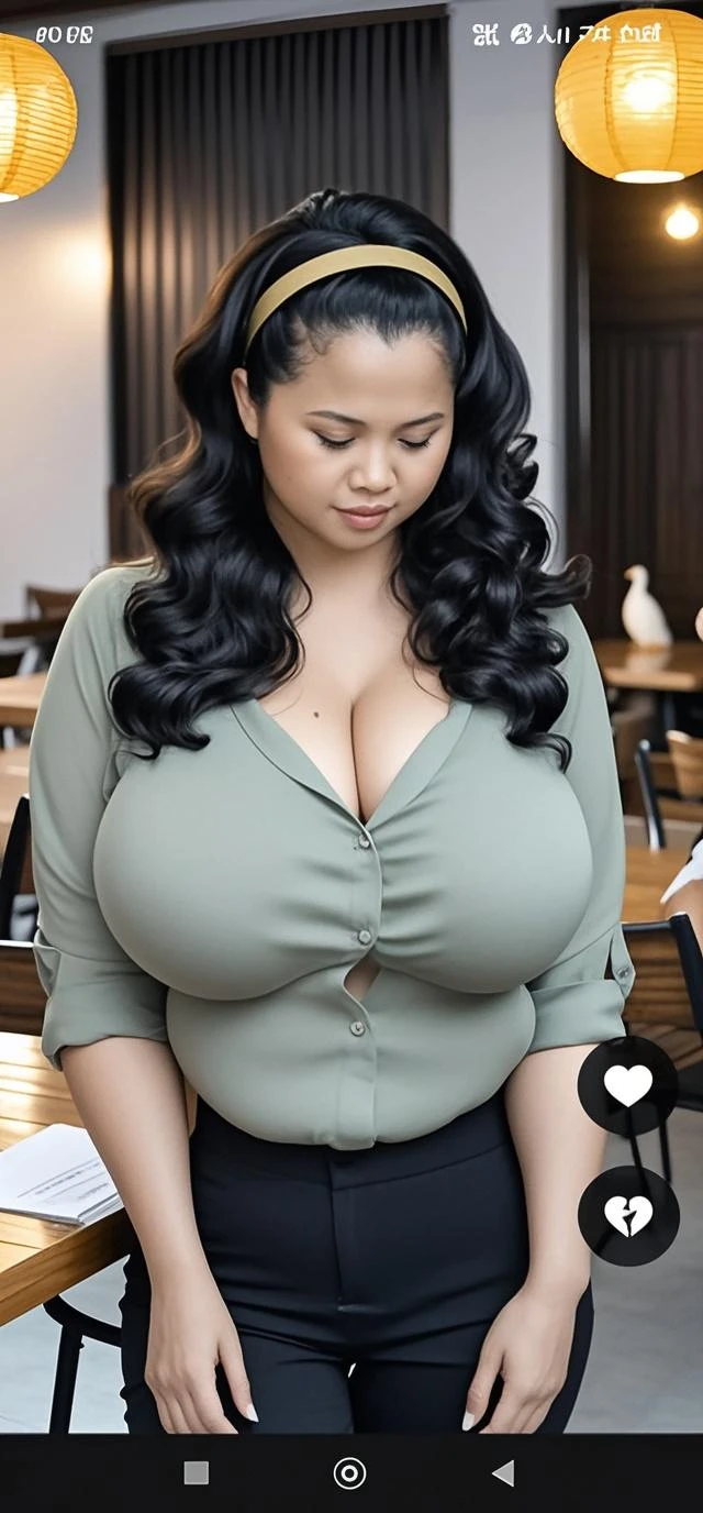 Best quality, masterpiece, ultra high res, in a coffe shop, (photorealistic:1.4), a beautiful woman, Starbucks,(( gray shirt)), mini jeans skirt, wearing headphone, cleavage, visible cameltoe, big breast, camel toe, pubic hair, curvy waist, slender abs, shiny white skin, smooth hair, seductive smile, bokeh, bottom view, open legs,,(big booty) (face here) Plus size bbw big eyes, (wide booty)insanely inflated hips,Thick body ,fat body , curve shap body, widest hips , thick hips ,widest breast, thick breast