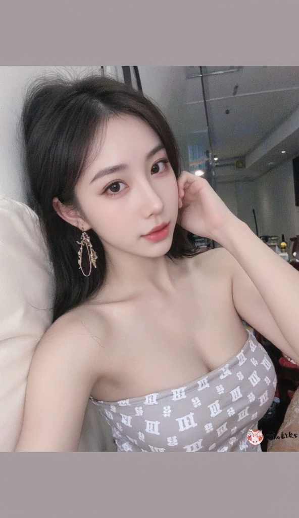 masterpiece, best quality, illustration, Super detailed, Fine details, high resolution, 8k wallpaper, Perfect dynamic composition, Beautiful and delicate eyes, she is《》model, Natural lips, swimsuit , Large Breasts, short bob hair , Sculpting pose。Transparent Bunny Girl。Stretch clothing。