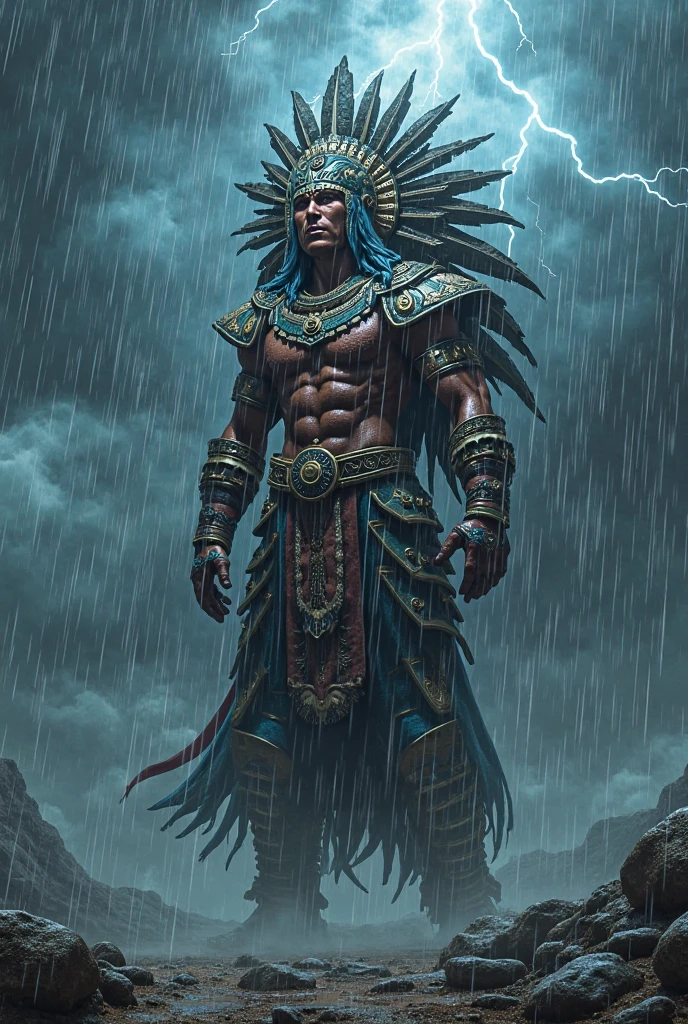 Aztec sun god , handsome