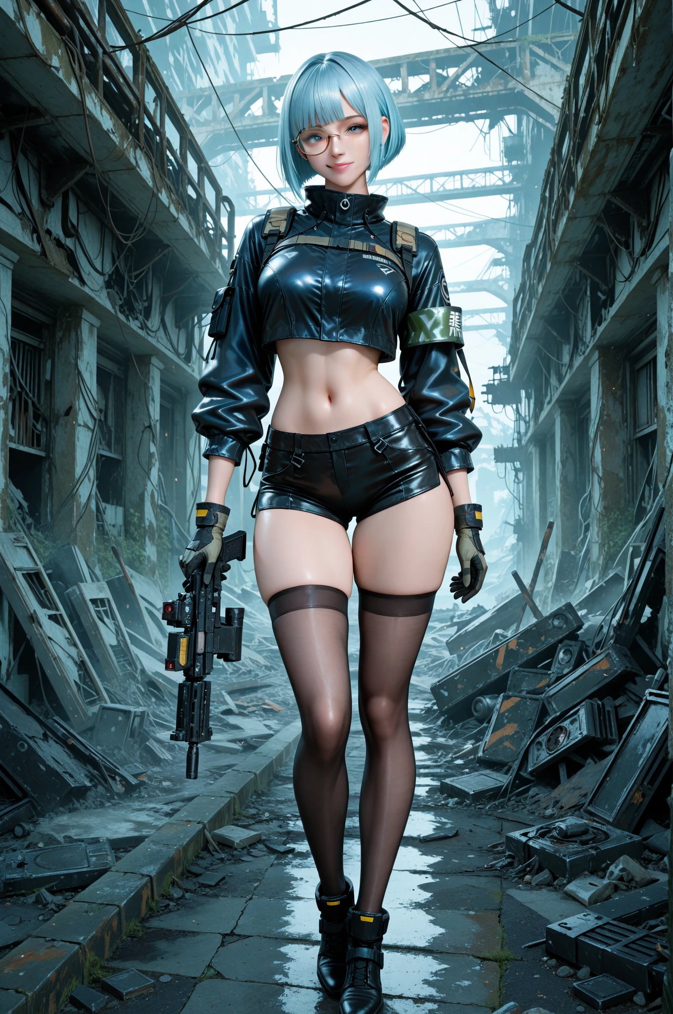 karo,being thin,Slender figure,breast patch,Get wet,pantiess,Wasteland,Armageddon,Caucasian skin,Extremely slender long legs and calves,wounded,The clothes were badly damaged and torn,Bare legged,Barefoot,agony,bleed,Dirty clothes,Heavy makeup on the face,The skin has tattoos