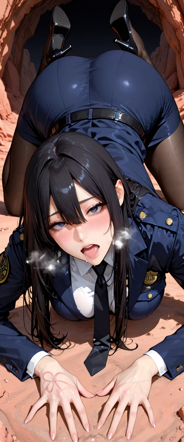 a tied up teenager girl in black pigtails getting raped by a guy in his bed, bed, bedroom, rape, forced, sex , sexual intercourse, space, futuristic, space ship