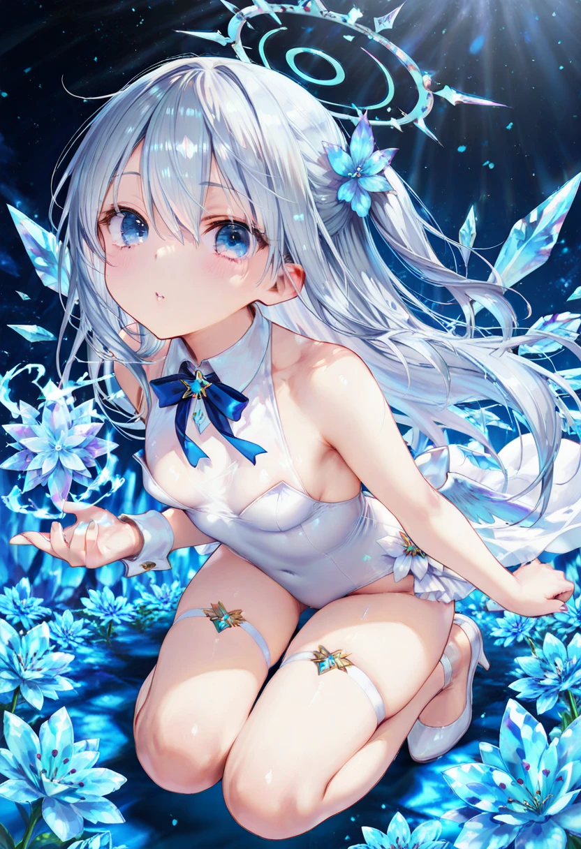 highest quality Neutral face woman I have long hair Odd Eye one person Gray Hair Sakuya Izayoi beautiful girl Cat ear naked ejaculation Masturbation SEX