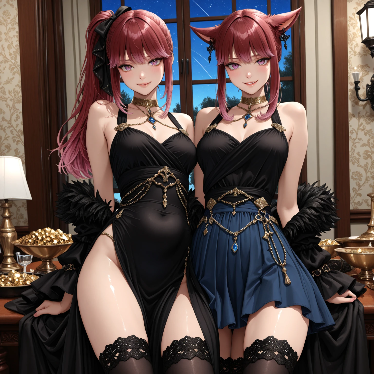 (masterpiece,best quality,8k,beautiful and aesthetic:1.2)
(ChopioLenora, orange hair, cloak, fur trim, long hair, hair ornament, red eyes, (pale skin:1.1), makeup, lipstick, pointy ears, (blush:1), looking at viewer, 1girl, solo )
((highleg lace lingerie and sweater)
), sitting, front view, looking at viewer, inside Burlesque theater backstage, sunset, evening, warm lighting, (depth of field, bokeh, 4K, hyper realism, soft light, dramatic light, sharp, HDR), full body