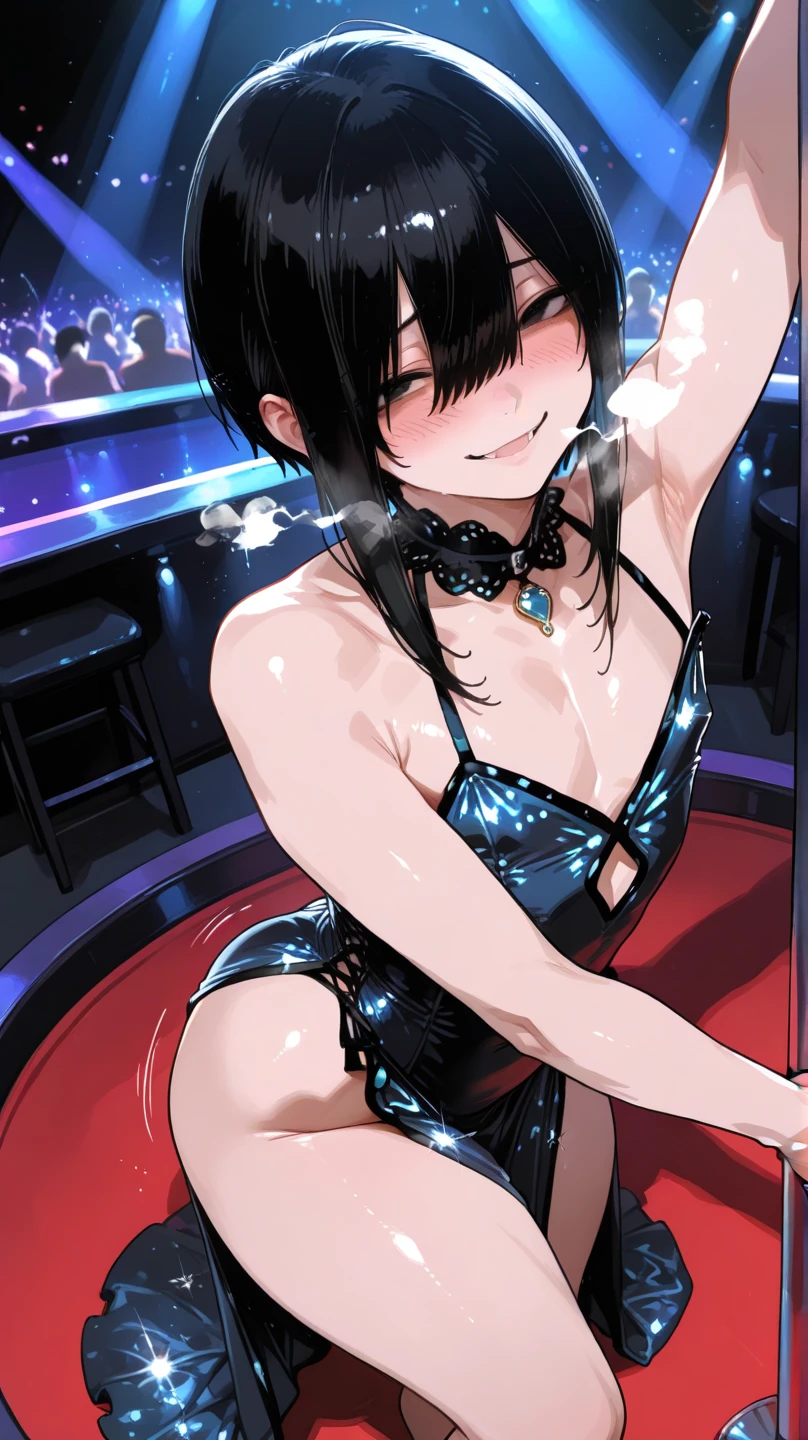 nsfw,(super fine illustration,8K CG wallpaper,best quality,extremely detailed,ultra high res,best aesthetic),(cowboy shot,from front),idolmaster, {{{haruna Kamijo}}}, (18yo, beautiful girl), (beautiful brown eyes),((((beautiful black hair)))), ((short hair)), (((bule rim glasses))), (wet hair), (wet skin), ((sweat)), ((steam)), (flat chests,midium breasts), (tall), (slender), (((bule cyber suit))), ((((see-through))),((open clothes)), ((pubic black hair:1.5)), ((((on the stage)))), ((((spread legs)))),((spread pussy:1.5)),(open mouths), (a big smile), ((stick out tongue)),(feel good), (one eye closed),((arms behind the back)),((((headset)))),(bukkake, cum on body:1.5),(bukkake, cum on face:1.1),((bukkake, cum on hair:1.2),(ecstacy),((((sex,cowgirl,pov)))),((cum shot)),((crowd of mens on lookers)),