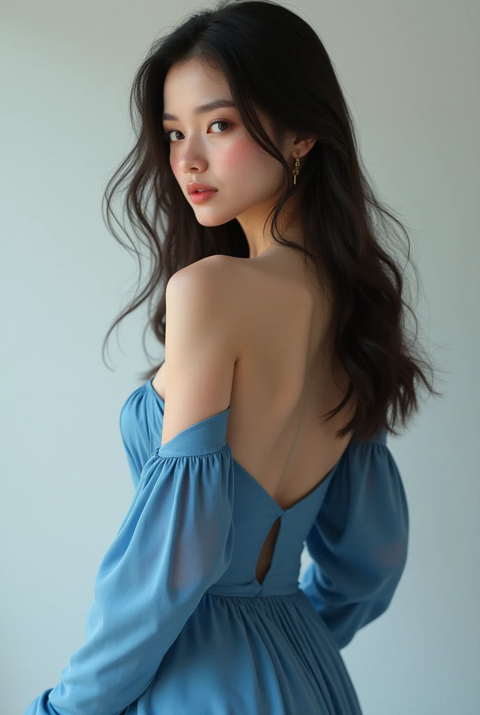 ((Best Quality, 8K, Masterpiece:1.3)), Focus: 1.2, Perfect Body Beauty: 1.4, Buttocks: 1.2, ((Layered Haircut, Breasts: 1.2)), (Wet Clothes: 1.1) , (Rain, Street:1.3), Bandeau Dress: 1.1, Highly Detailed Face and Skin Texture, Delicate Eyes, Double Eyelids, Whitened Skin, Long Hair
