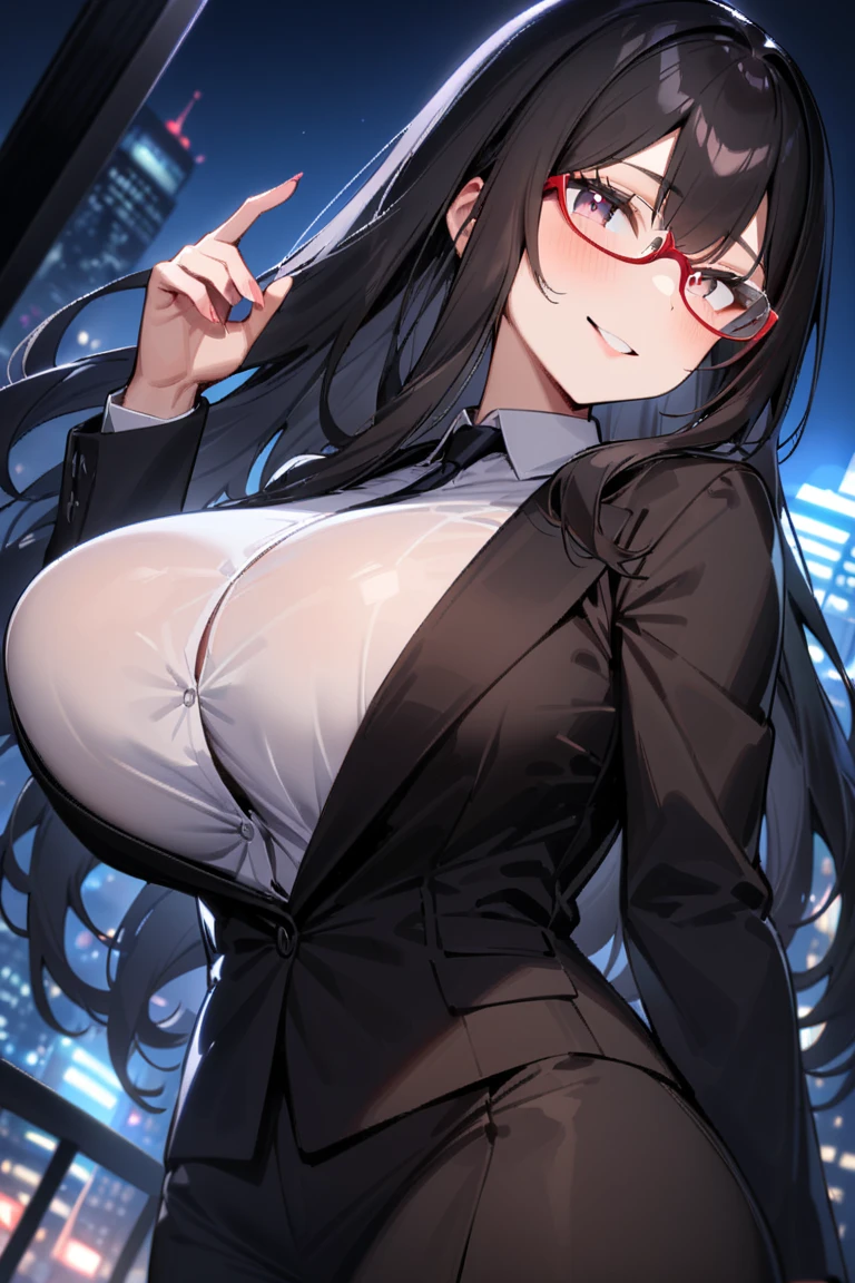 One Girl、Fold your body into a U shape、Big Breasts、Glasses、