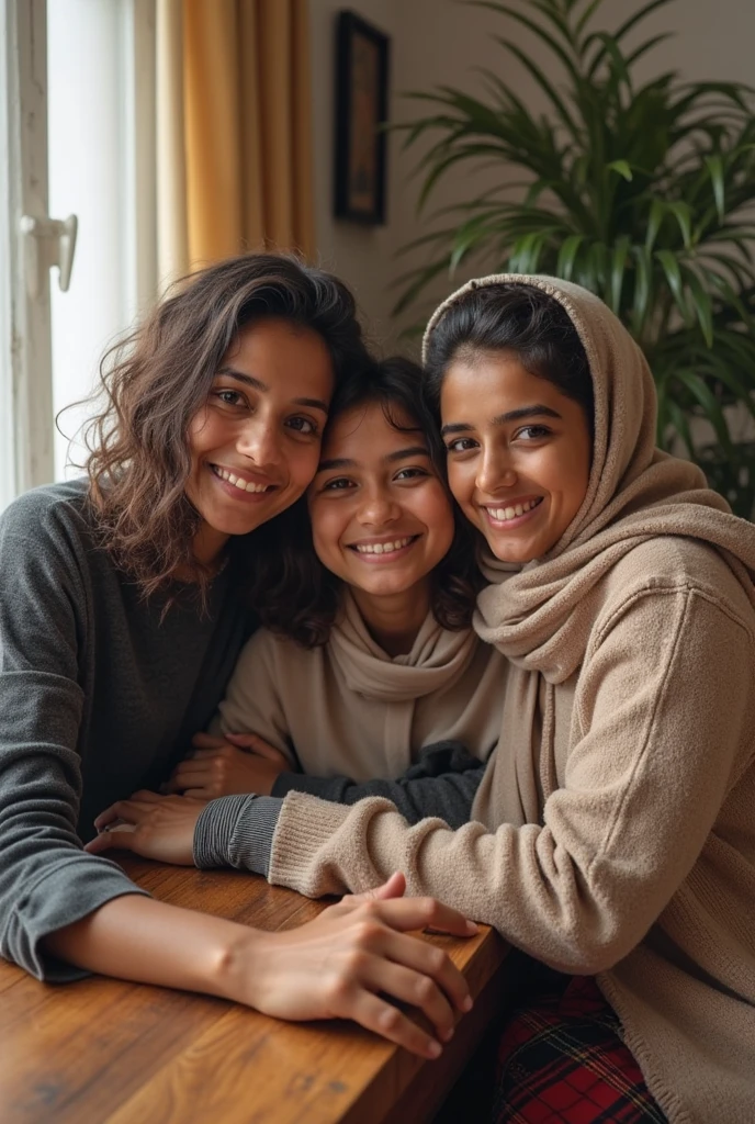 4 free hair and one hijabi girl bestie