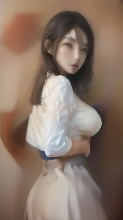 <lora:koreanDollLikeness_v15:0.5>, ultra detailed, highres, (realistic, photo-realistic:1.4), 8k, raw photo, (masterpiece), (best quality), physically-based rendering, ((8k, RAW photo, highest quality, masterpiece), High detail RAW color photo professional close-up photo, (realism, photo realism:1. 37), (highest quality), (best shadow), (best illustration), ((erotic, sexy, horny)), 1girl, detailed ass view, cloth view, fullbody, standing model pose, maid dress, office, ((Seductive posture, alluring, sexy posing:1.2)), smirk, (perfect fingers), ((real skin)), (PureErosFace_V1:0.7) <hypernet:ulzzang-6500:0.2>