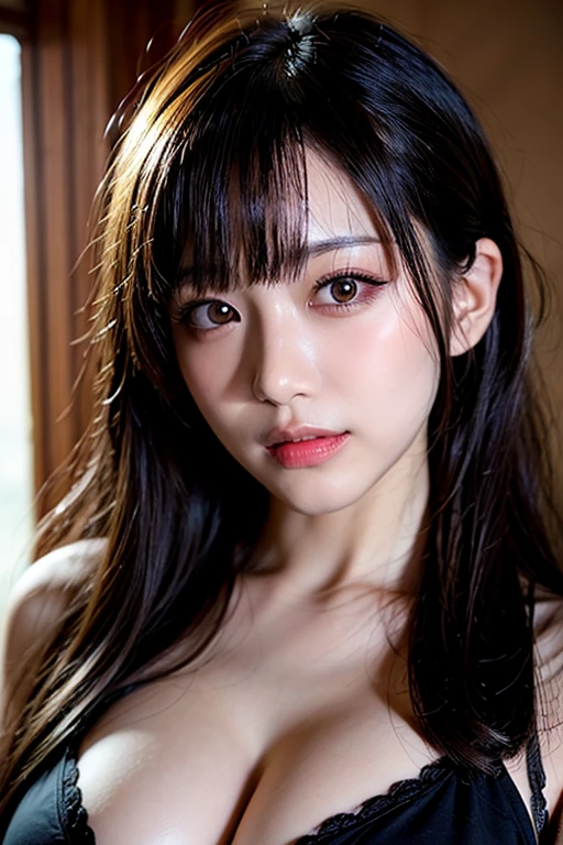 Best Quality, Face Focus, Soft light, 超A high resolution, (Photorealistic:1.4), Raw photo,Highlight the valley
Two Japan Girls, In twins, Cute, (pupils on, Light in the eyes)， Detailed beautiful face, (large boob),(High-resolution details of human skin texture),Drenched body，Water drips all over the body、long double teeth、Vampire、The whole body gets wet、A large amount of white oil gets tangled in the body、Lustrous skin of the whole body、Attractive sweating
(Long hair colorful hair),Obscene Dynamic Poses、Succubus-like outfits and garter belts、Purple exposed underwear、I can see the cleavage、Black bat wings on the back、Horns on the head
indoor,
Damask Shirt Dress,
(Portrait)