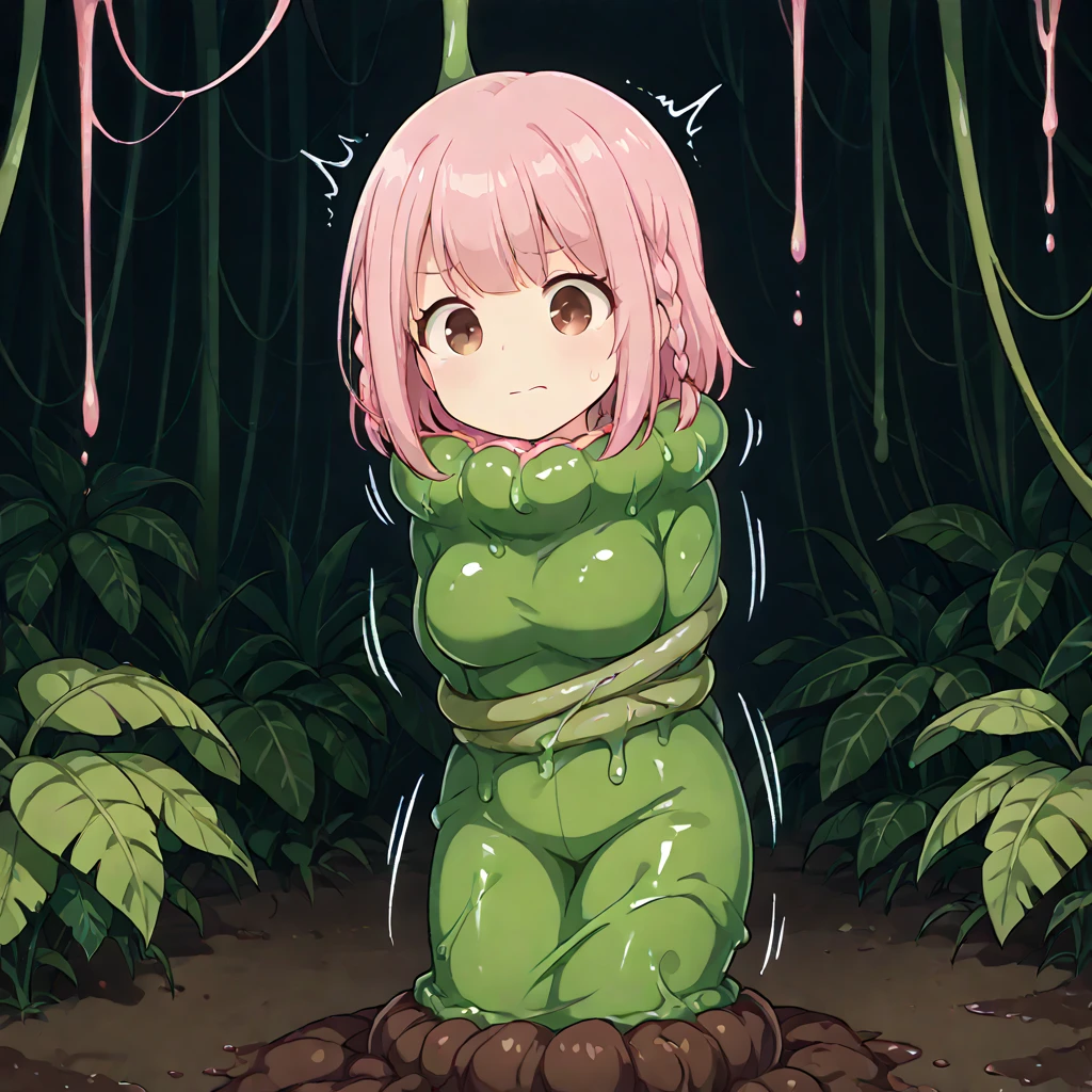 (Masterpiece: 1.4 Best Quality) Special details  Perfect beauty (realistic 1.4) Perfect lighting (1 girl) Green eyes, white hair, short hair, blush, slim, realistically detailed background.         Perfect facial details, mischievous face, detailed eyes.      Highly detailed, magical forest, naked girl, naked vines wrapped around her body, details ((pussy) ​​) ((go out))((details )) irritated, shy, cute face(( waterfall)), short hair  , Blonde, Elf,  18 (Suspicious Content), (Bound Arms, Legs Bound, Slave, Control and Exploitation, (Sadism)Crystal, Restraint  (Tangled vines)