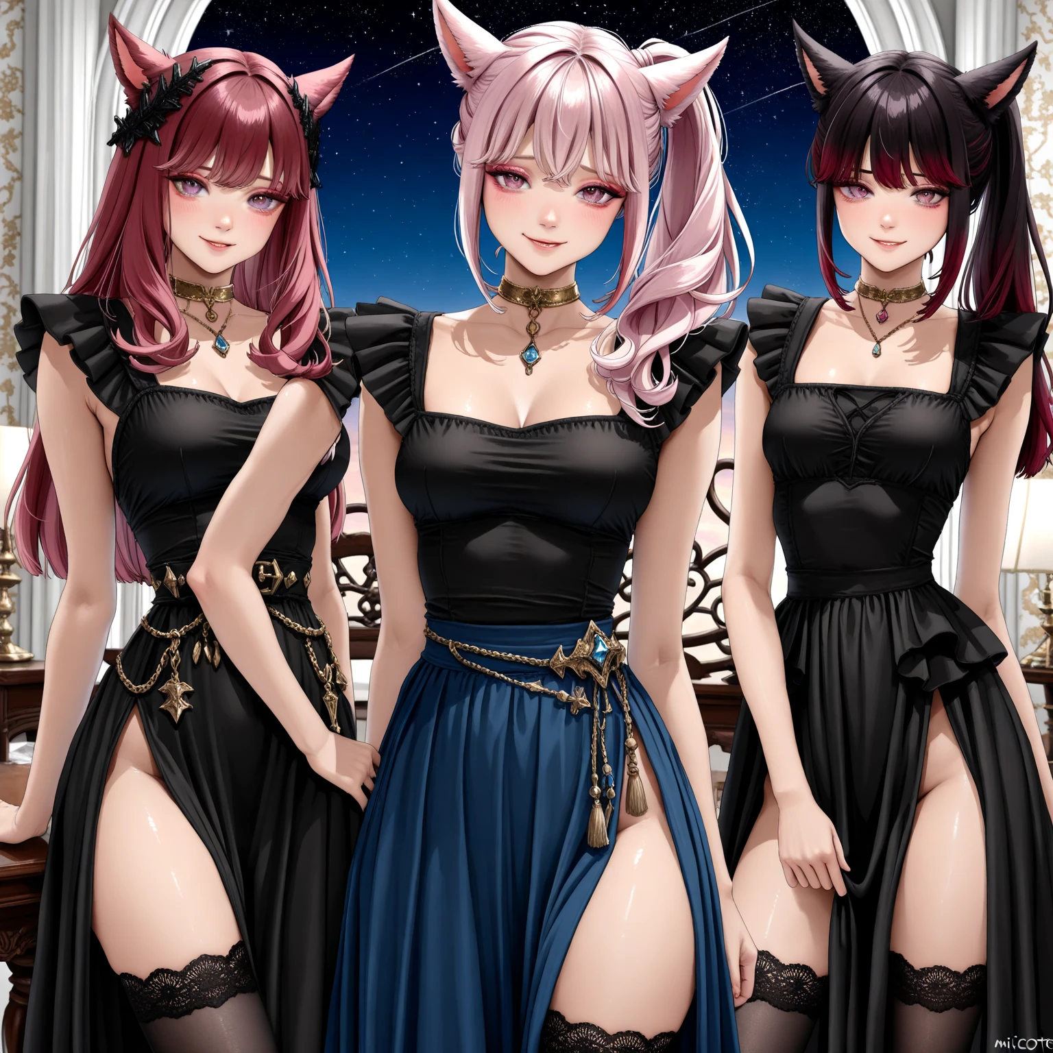 a woman with leg on the stairs and holding her hand over her knee, lewd face, a girl with a cat ears and a bow, female furry mini cute style, a drawing of a debauchery priest many cultist of aphrodite, pudica pose gesture, small cute outline, cell shaded adult animation, sketchy artstyle, holo is a wolf girl, fursona furry art commission, oc commission, lineart, fursona commission, cute!! chibi!!! catgirl, anime catgirl, fox from league of legends chibi, commission for high res, cute anime catgirl, clean anime outlines, full body zenkai! asuka suit, gesture drawn, holding a pudica pose, body pose!, full body drawing, realistic body proportions, full character body, full body concept, full body; front view, female full body, realistic proportions!!, entire body