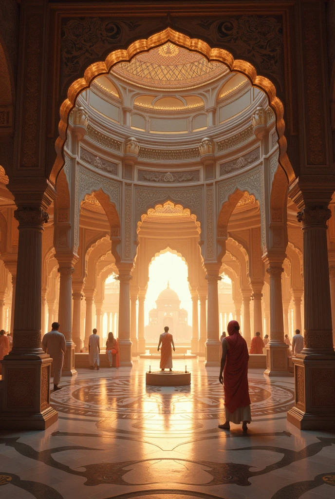 Ram mandir ayodhya inside wall veiw