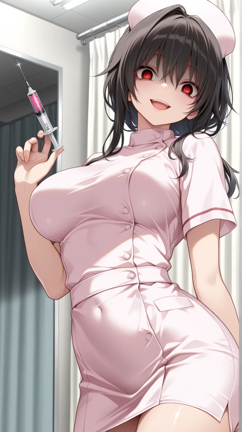 showing panties、Transparent black panties、cameltoe 、Long face、Adult face、