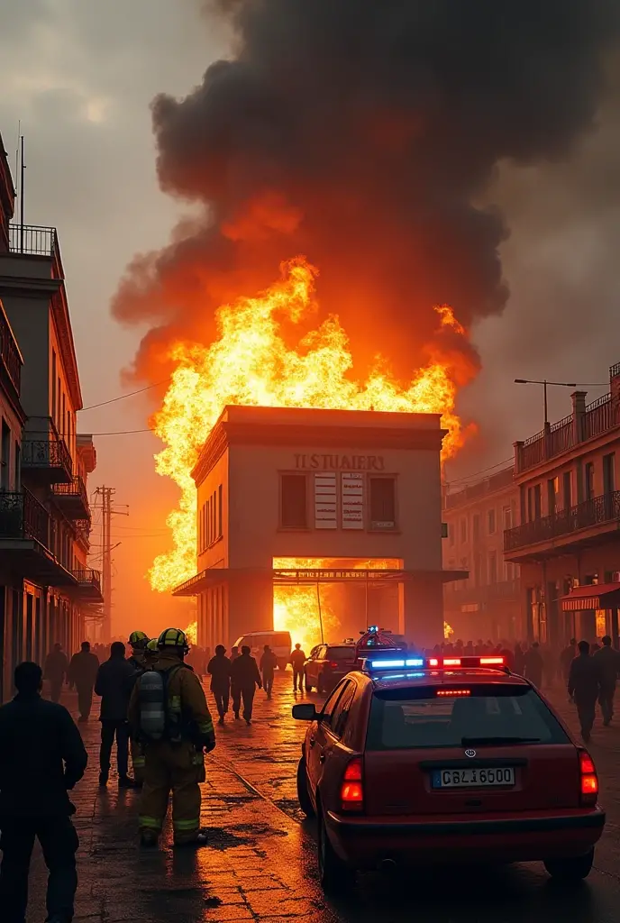 Loures PSP police station on fire