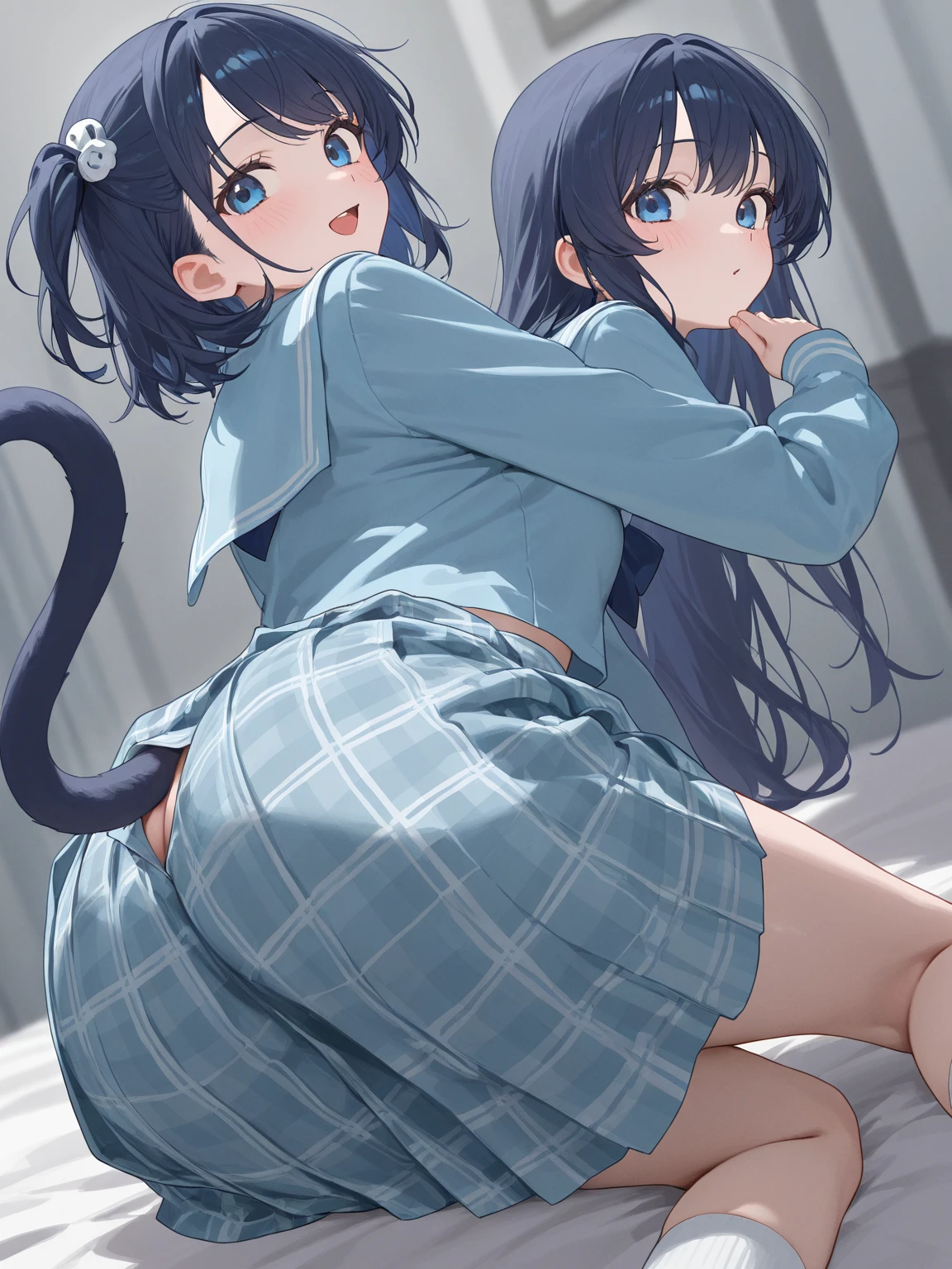 ((Two Japanese Girls、Cat ear)), ( small)), ((Facial expressions are random、various expressions、joy, anger, sadness))、long hair、One knot、twin tails, 最high quality, high quality, Highly detailed 8K wallpaper,beautiful eyes、かわいいWatery eye、（On a date）、A quiet and innocent girl、（My ex-boyfriend called me and we had sex in secret、An awkward atmosphere after being cuckolded by my ex-boyfriend）、Twitching hips、Cheating Date、Before you know it, you&#39;re holding a bottle of pills in one hand.、White water dripping from mouth、cute girls、Cute kids、shoulder knit、oversized hoodie、long skirt、Playing with her wet crotch、Groping your own nipples、(look away、Close eyelids、anxiety、small口、Watery eye)、かわいいchest、（after sex、A large amount of semen was ejaculated into the uterus、Touching the stomach that makes a popping noise）、No modification、(小さなchest、big belly、、younger sister、Next year、female primary school student、Immature young girl、disheveled clothes)、（No underwear）、大きなchest、（a lot of sweat）、(high school girl、Cute Semen-filled Belly、Before menarche、cute thighs、Shiniest thighs、barefoot、Knit lace short skirt:0.3）、(troubled face、Grinning face、Small fangs）、（Cheating Date、Being called by an ex-boyfriend）、（After being roughed up、The state after being violated、Change clothes while relaxed）、Life-size、The camera is a little lower、walk、Skirt flip、Wind、Fallen leaves、chest、、panty shot