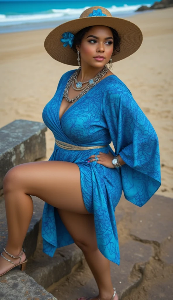 RAW photo,candid photograph, full body,photo of a beautiful,influencer,30yo Kurdish woman,wearing a Kaftan, detailed skin, naked, looking at viewer, thick body structure,white background,no background, candid pose,blue light, film grain, kodak color, instagram LUT