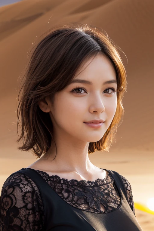 Highest quality, Realistic, Very detailed, High resolution, 8k wallpaper, RAW Photos, Professional photography, Realistic, 1 girl, (((Total natural color))), Upper Body, short hair, Bob Hair, Straight hair, Shapely small breasts, Perfect Face, (Face close-up), ((Looking into the camera)), (From below)
