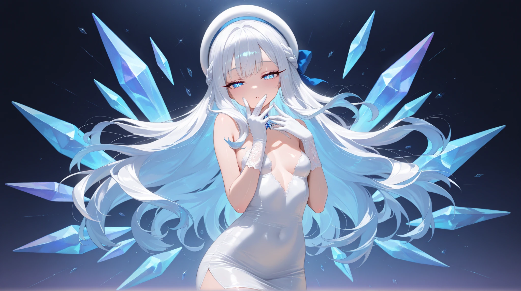 ((best quality)), (Ultra Detailed), ((Extremely detailed)), (fair), ((Kawaii girl)), ((Ultra HD)), (masterpiece), (high quality), (best quality), (4K), (high quality), (1 girl), (Random Action),Parted bangs, ((Hair intake)), Long hair, (Random Hairstyle), Larger breasts, slim body, (one piece swimsuit), (Transparent fabric) Revealing underwear super short transparent skirt succubus normal arms