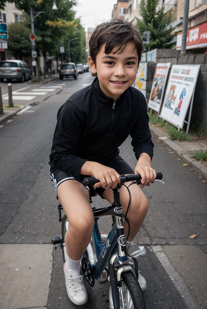 Image of a boy on wheels who is a programmer